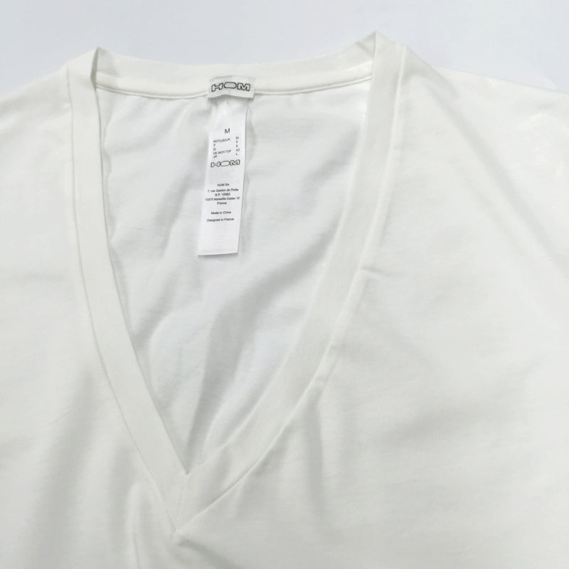 HOM V NECK Tシャツ 401331-0004-01 401331-003-06 (HMU521331-01/06)