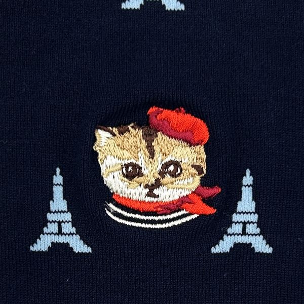 PAUL & JOE クルー丈 エッフェル塔パリヌネット刺繍(PJM644031)