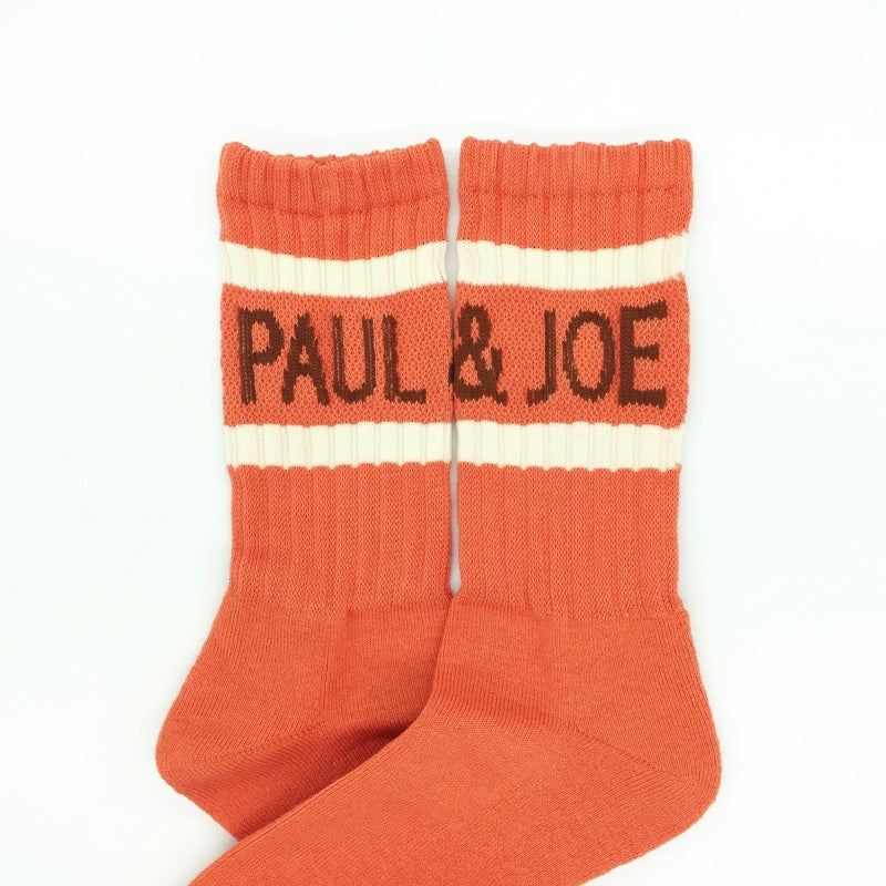 PAUL & JOE クルー丈ラインロゴ 靴下(PJM634001)