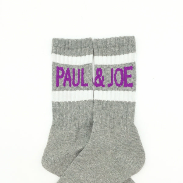 PAUL & JOE クルー丈ラインロゴ 靴下(PJM634001)