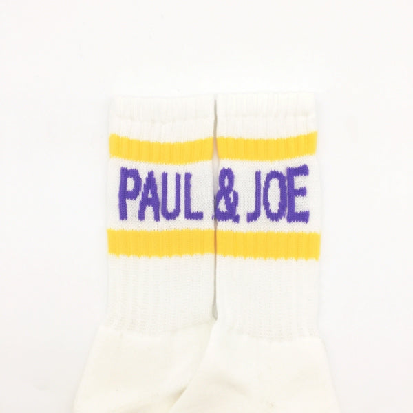 PAUL & JOE クルー丈ラインロゴ 靴下(PJM634001)