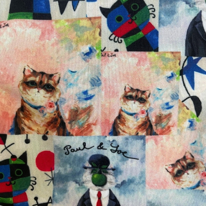 PAUL＆JOE　ポリエステルベア天アート柄昇華プリント　（PJB665083）