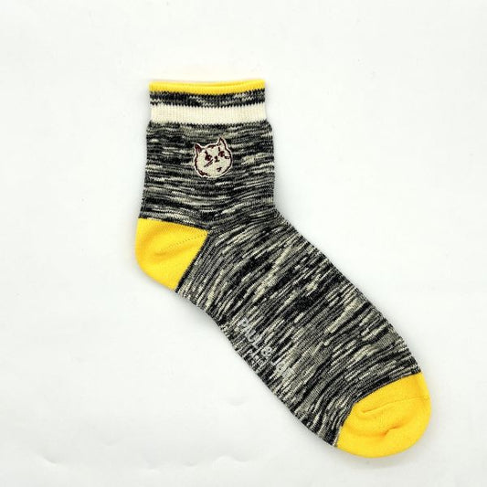 PAUL & JOE スラブミックス猫刺繍ソックス(PJM643024)
