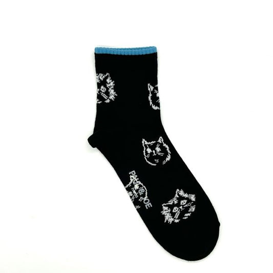 PAUL & JOE アメリブキャットフェイス柄ソックス くるぶし丈(PJM643026)