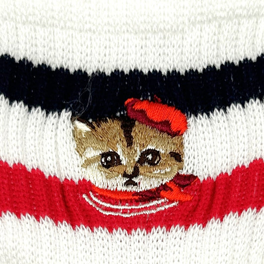 PAUL & JOE くるぶし丈 2本ラインパリヌネット柄(PJM643032)