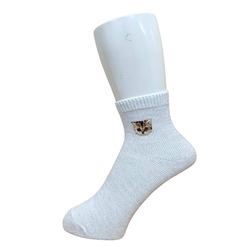 PAUL&JOE アンクル　ユニバーサルサイズラメ無地ヌネット刺繍 (PJM662081)