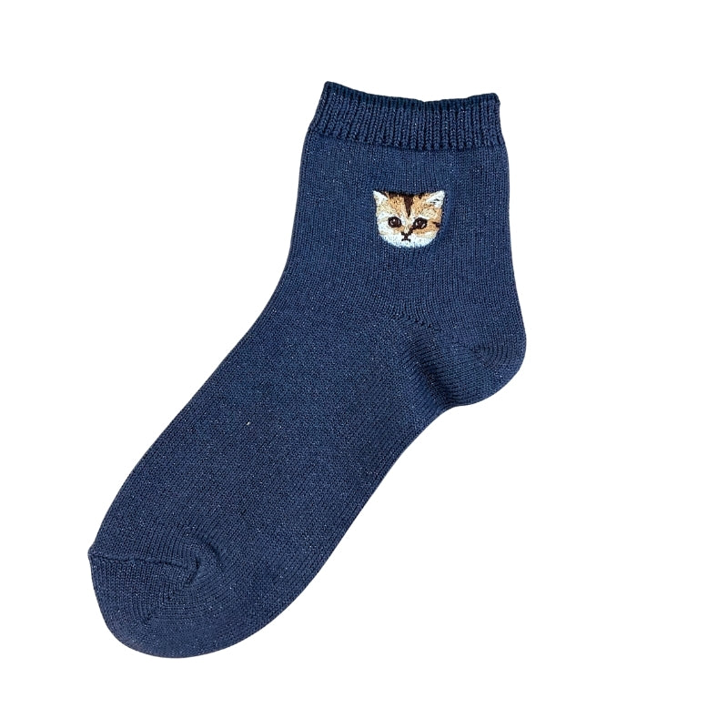 PAUL&JOE アンクル　ユニバーサルサイズラメ無地ヌネット刺繍 (PJM662081)