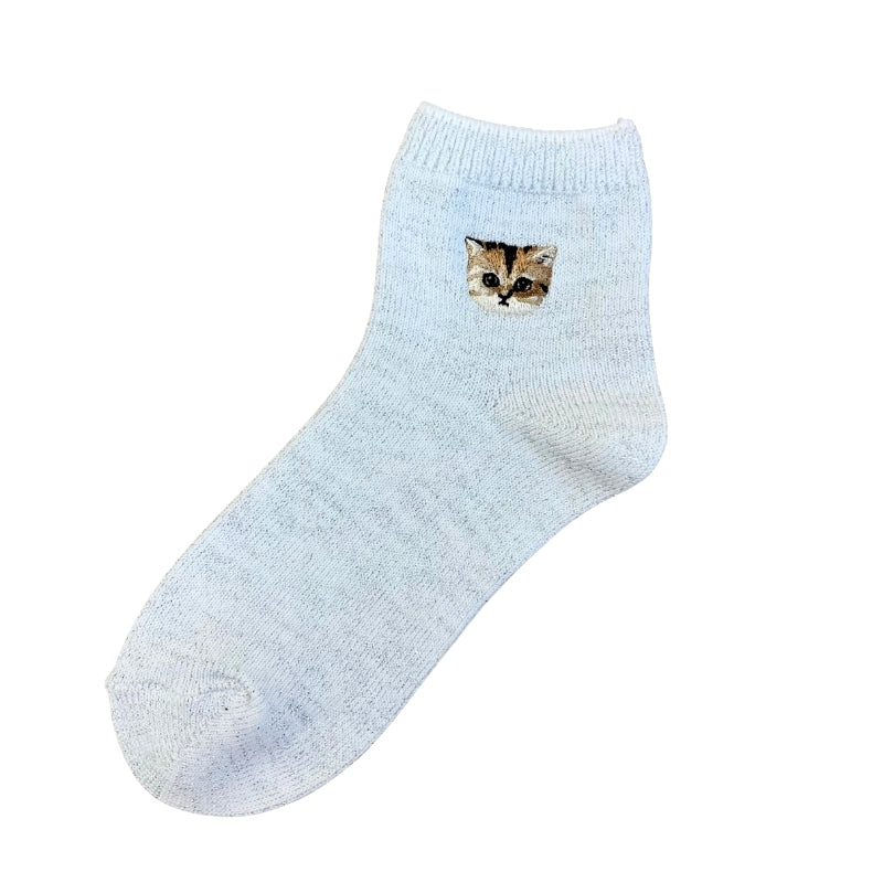 PAUL&JOE アンクル　ユニバーサルサイズラメ無地ヌネット刺繍 (PJM662081)