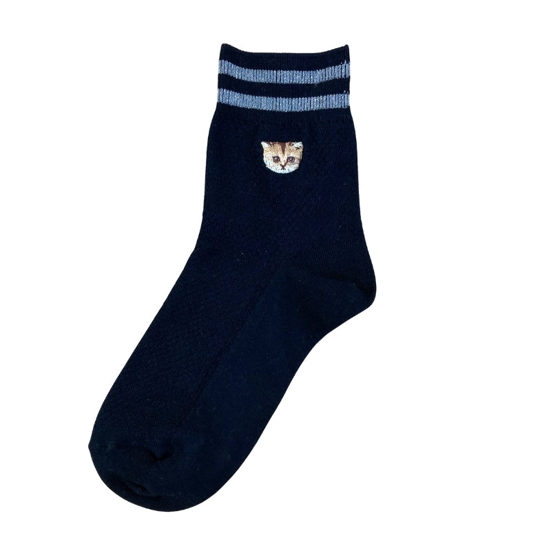 PAUL&JOE クルブシ　ユニバーサルサイズカノコヌネット刺繍 (PJM663080)