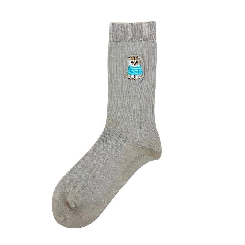 PAUL&JOE クルー　ユニバーサルサイズ１０Ｘ１リブヌネット刺繍 (PJM664076)