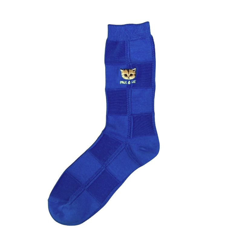 PAUL&JOE クルー　リンクスブロックチェック　ヌネット刺繍 (PJM664077)