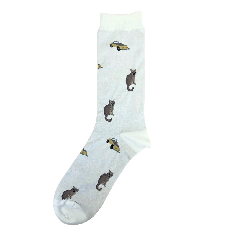 PAUL&JOE クルー　ＣＡＲ＆ＣＡＴ総柄 (PJM664078)