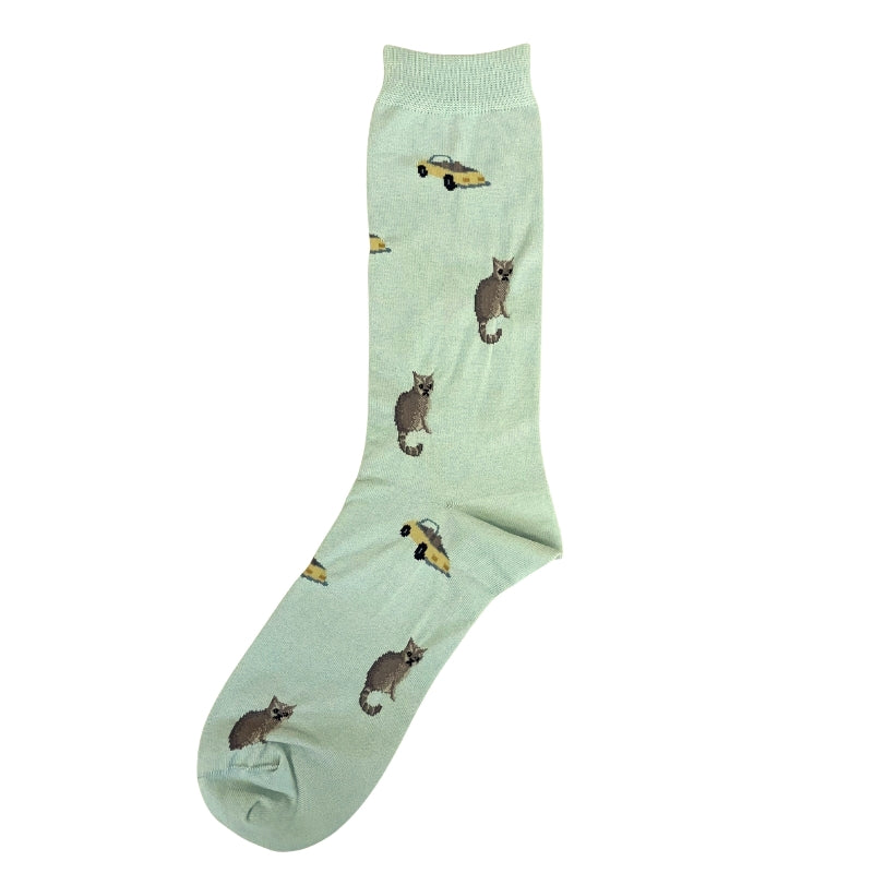 PAUL&JOE クルー　ＣＡＲ＆ＣＡＴ総柄 (PJM664078)