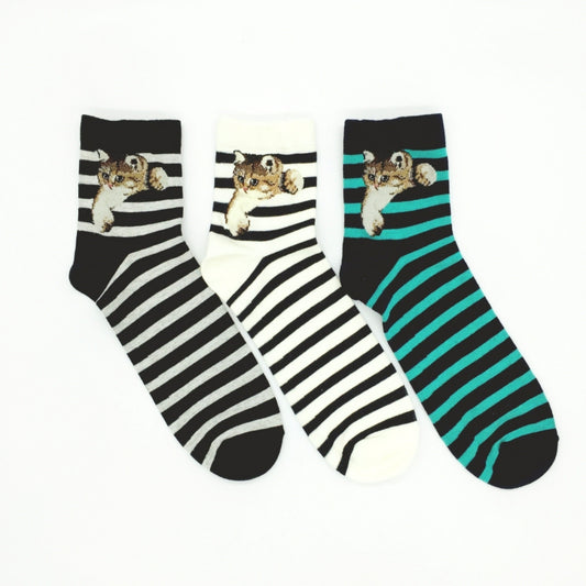 PAUL & JOE くるぶし丈ボーダーヌネット(PJM633006)